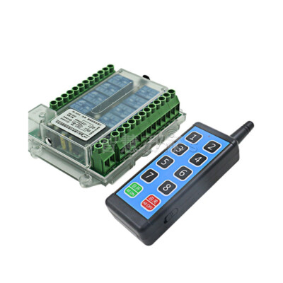 Program 8 Channel Remote 8 Channel Wireless RF Remote Control Switch Relay Module DC8-86V ...