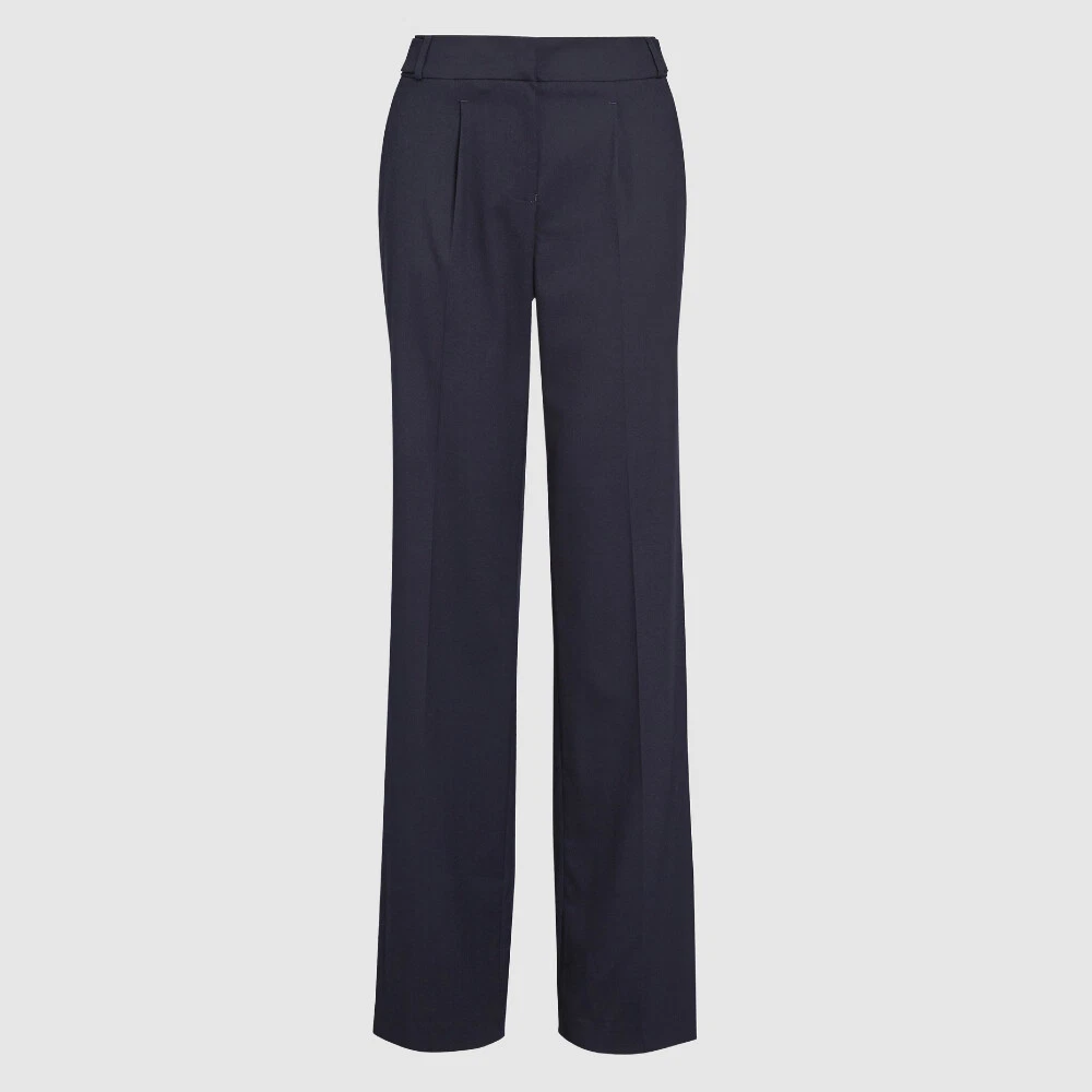 Ladies Next WIDE Leg Tailored Trousers Navy Blue Sizes 6 24