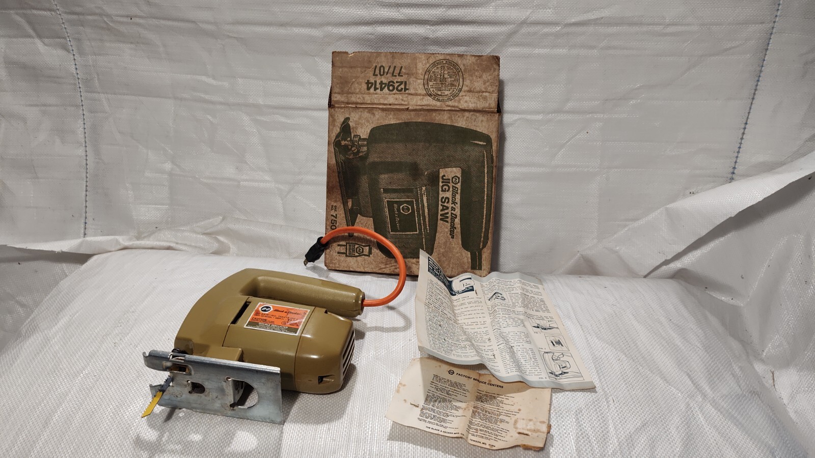 Black & Decker Jigsaw 7504 Type 5 Vintage Used Runs Great In Box eBay