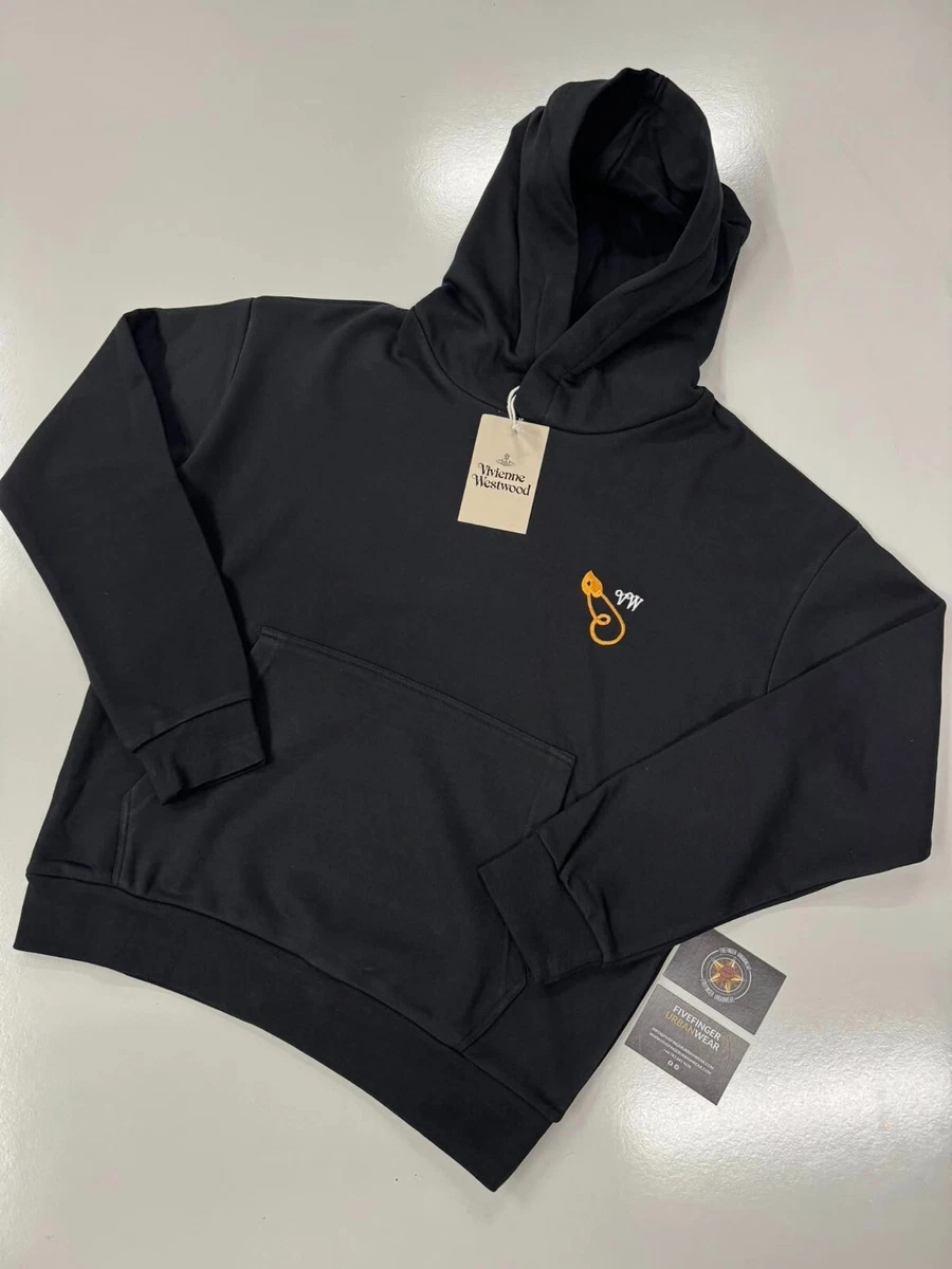 BNWT Vivienne Westwood Relaxed Fit Pullover Hoodie in Black . RRP 215 Medium