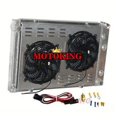 Radiator + Shroud Fan For 1973-1987 Chevy C/K C10 C20 C30 K10 K20 K30 Pickup