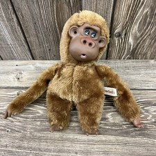 Vintage Russ Berrie Rutherford III Monkey Sucks Thumbs  toes 10  Plush Taiwan