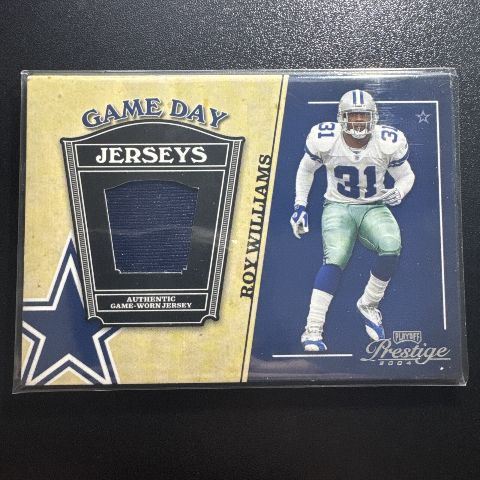 Roy Williams Playoff Prestige 2004 - Game Day Jersey Card - Mint Condition