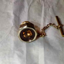 Beautiful men's vintage Tie pin with rhinestone