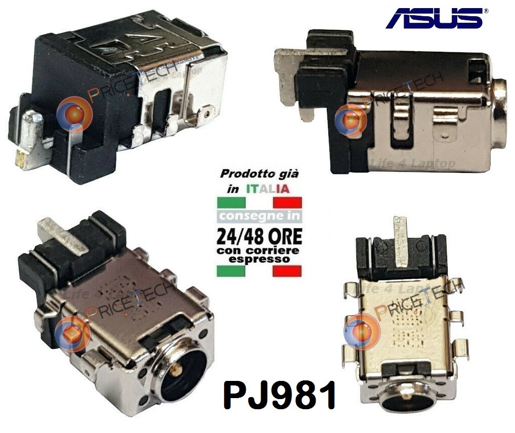 Connettore Alimentazione DC Power Jack Per Notebook ASUS X556U - Pin Corto - Nuovo
