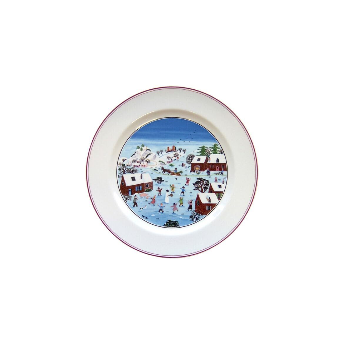 Naif Christmas Dinner Plate, 10.5
