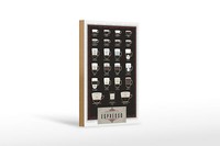Holzschild Kaffee 12X18 Cm Sorten Espresso Mocha Americano Deko Schild