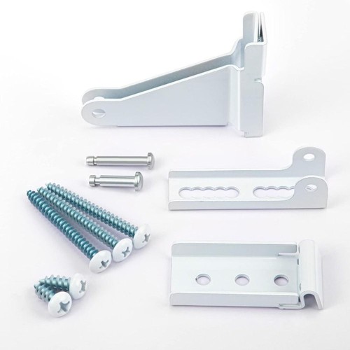 Stainless Steel Door Closer Kit White Jamb Bracket Screen Door Home eBay