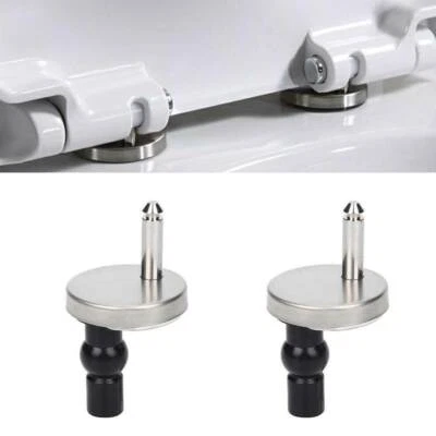 PAIR OF QUALITY TOP FIX WC TOILET SEAT HINGE FITTINGS QUICK RELEASE HINGES UK