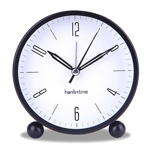 Vintage Retro Analog Alarm Clock, 4 inch Super Silent Non Ticking Small Clock - Picture 2 of 15