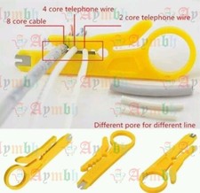 Mini Wire Stripper Knife Crimper Plier Crimping Cable Punch Stripping Multi Tool