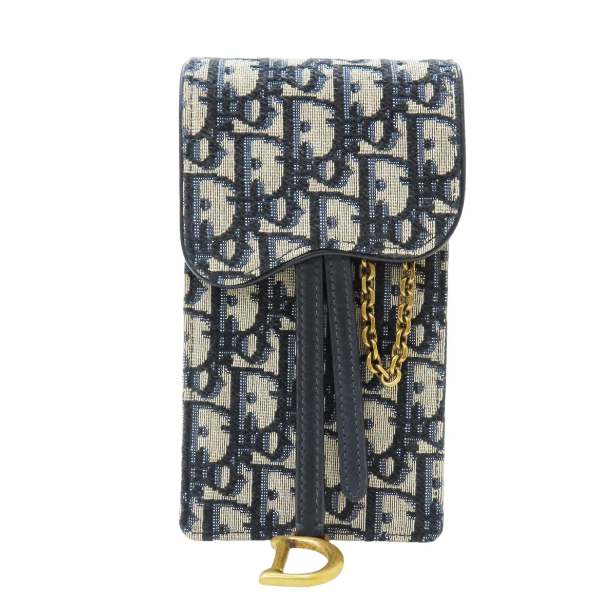 saddle pouch blue dior oblique jacquard