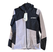 adidas Women  s TERREX Xperior Hybrid RAIN.RDY Jacket Preloved Fig/Black Medium