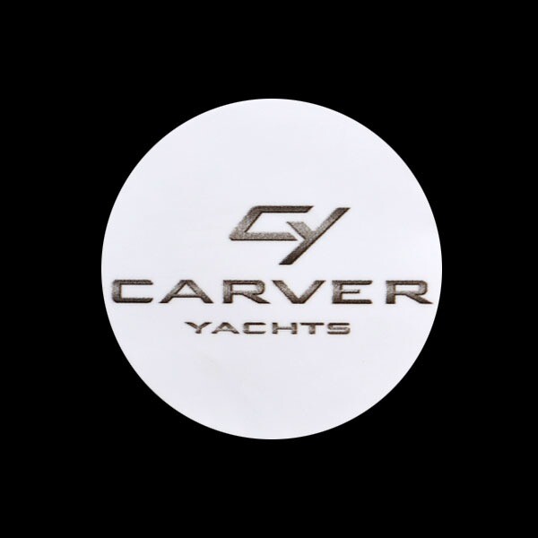 Carver Yachts 8117404 White / Gray Vinyl Marine Boat Steering Wheel