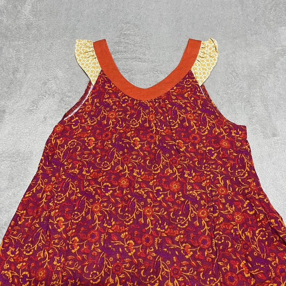 Top Matilda Jane Niñas 14 Jardín Encantado Floral Columpio Mezcla de Lino Foto 3 de 4