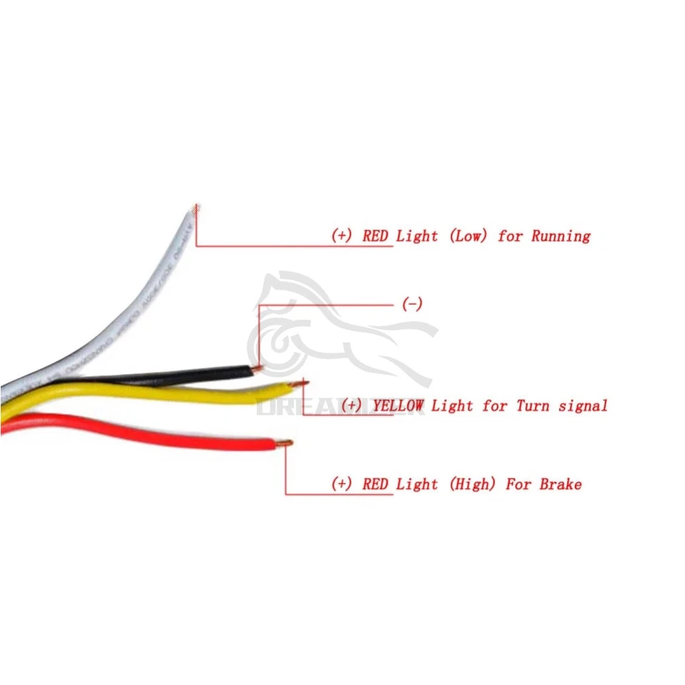 Motorcycle Chrome LED Bullet Running Turn Signal Tail Light For Bobber Cafe - Изображение 4 из 4