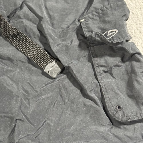 Champion Shorts Black Men's Size Medium Mens Drawstring Nylon Pocket Zip Belt - Picture 2 of 9