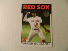 2021 Topps 1986  35th Anniversary Card of Xander Bogaerts   -  Red Sox