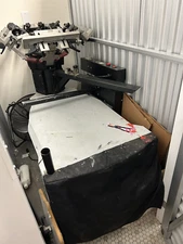 SCREEN PRINT LOT! Printa 770 Series 4 Color 4 Platen Screen printing System