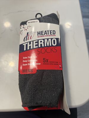 Debra Weitzner Heated MENS size 7-15 THERMO SOCKS Pairs