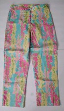 Lily Pulitzer Vintage Y2K Colorful Snappy Dragonfly Pants  Size 6