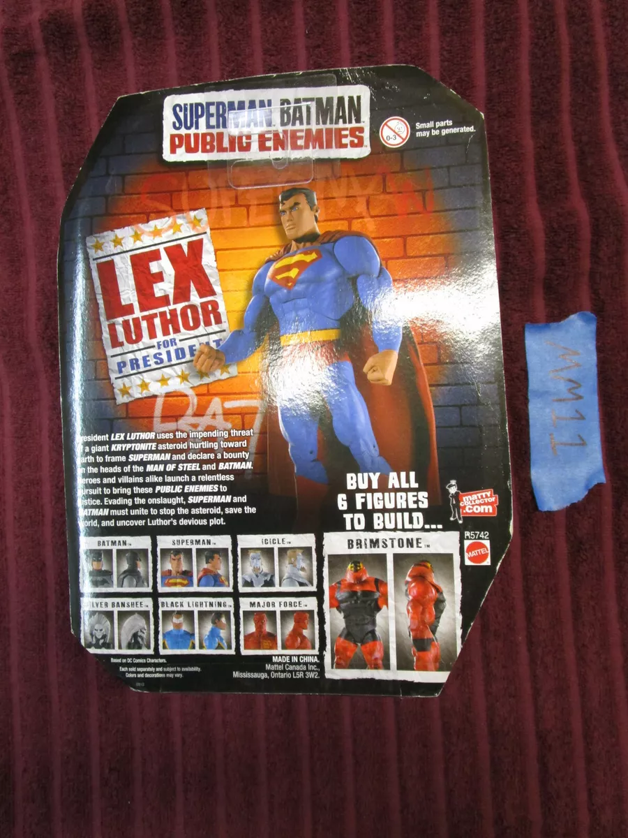 Mattel superman & batman: public enemies, superman (metallic)