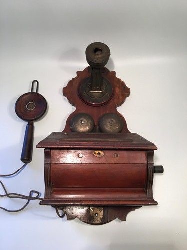 Wandtelefon / Rudolph Krüger Berlin / Gesondert Ausgesondert M 1903 Krone - Bild 7 von 24