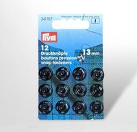 Prym 12 DruckknöPfe 13Mm, Fb Schwarz (341157); 1 StüCk