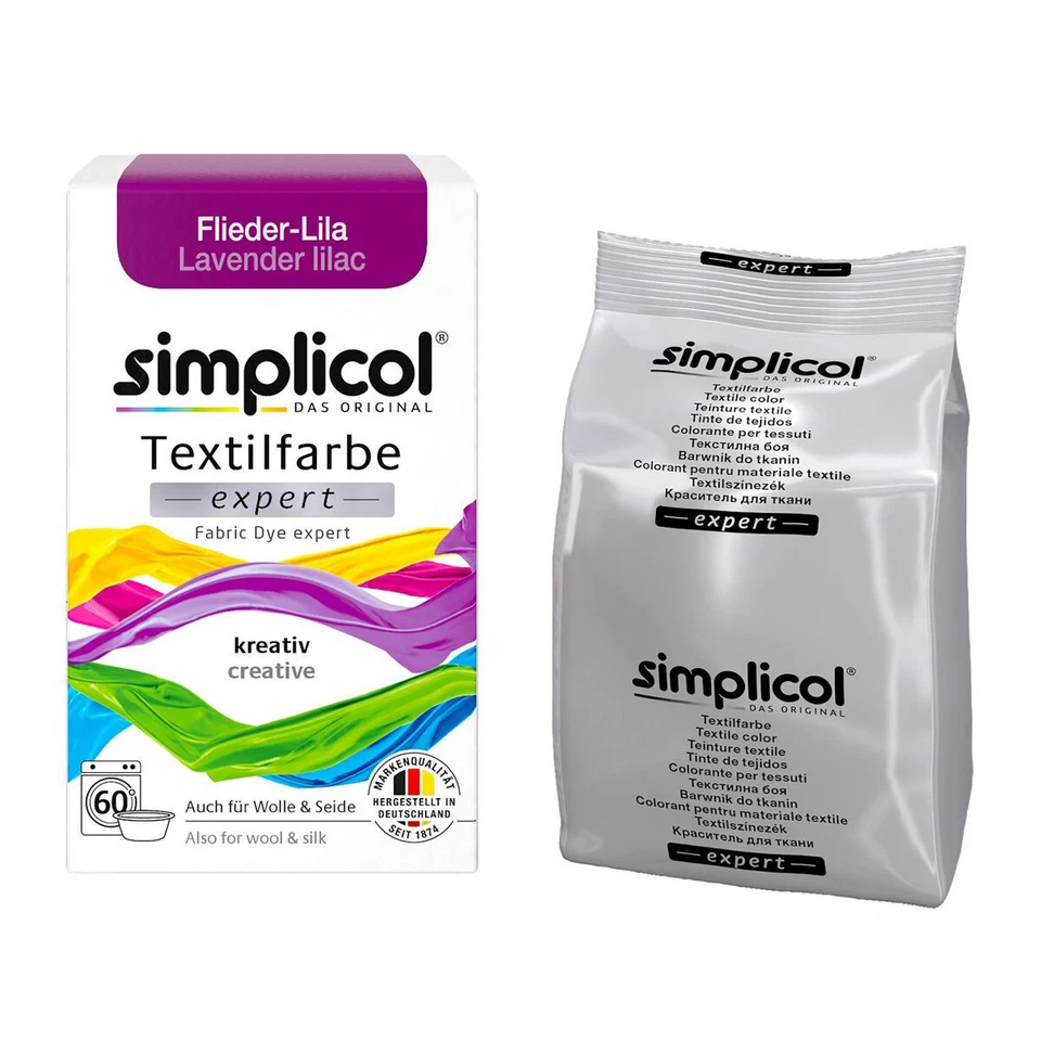 TEXTILFARBE Simplicol Textil Color Expert per una facile colorazione lilla viola