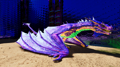 ARK Survival Ascended – Viverna Blu Fuoco 648m Stampata (Dragone) – PvE Per PC/XBOX/PS5