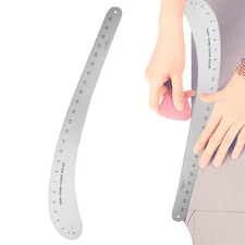 FAIRGATE Designer Vary Form French Curve Ruler aluminum 23In 