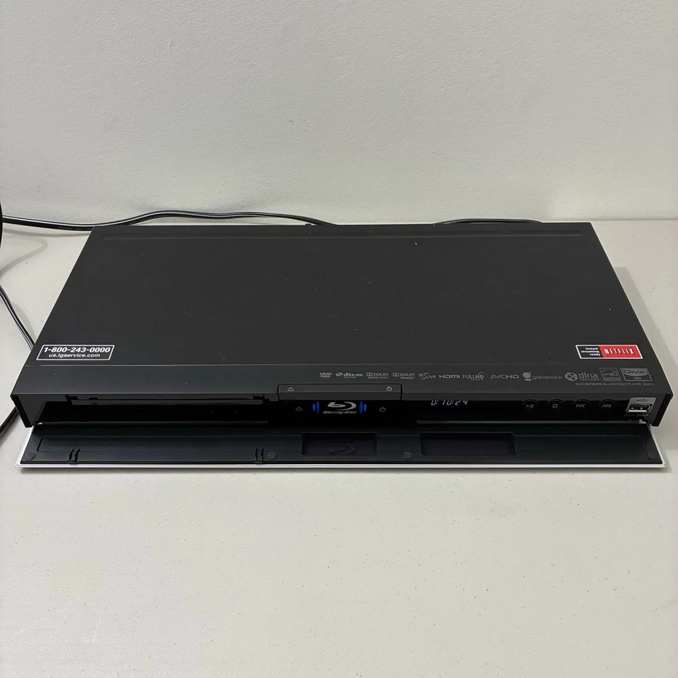 LG BD570 WiFi Network Blu-Ray DVD Disc Player TESTED FOR PARTS OR REPAIR - Image 2 of 4