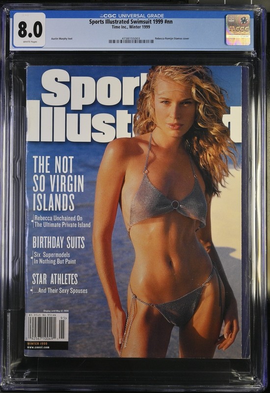 Sports Illustrated Swimsuit 1999 REBECCA ROMIJN-STAMOS Cover CGC 8.0