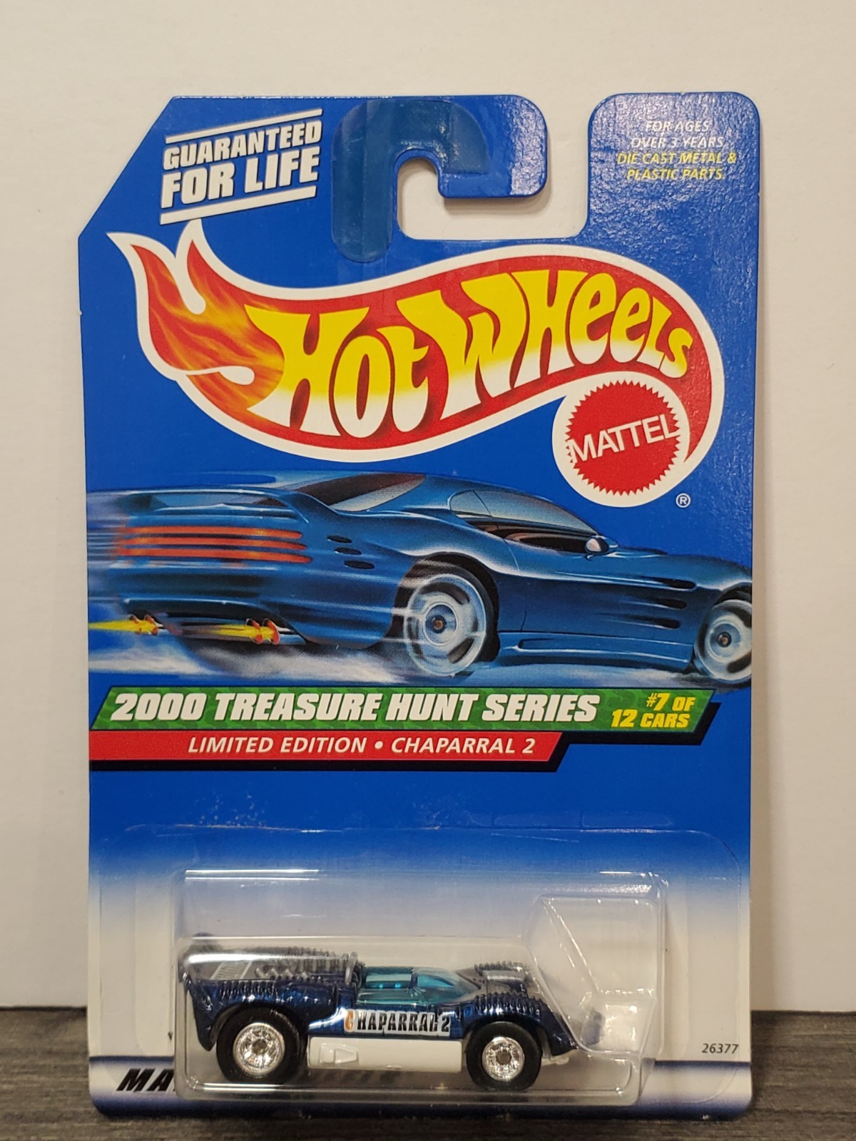 Rare 2000 Hot Wheels Treasure Hunt Chaparral 2 RR #055 1:64 Diecast NIP