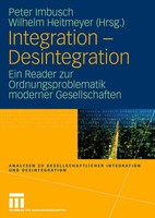 Integration - Desintegration Peter Imbusch (U. A.) Taschenbuch Viii Deutsch 2008