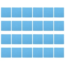 3.9 x 3.9" Square Carpet Spot,24Pcs Floor Spot Sitting Marker Nylon Sign,Blue