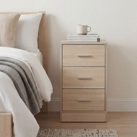 Nachttisch Holz Schublade Boxspringbett Nachtschrank Nachtkommode Kommode Sonoma