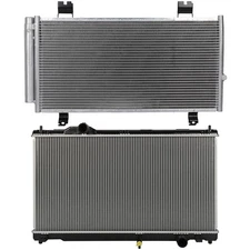 For 2006-2015 Lexus IS350 3.5L Aluminum Radiator & AC Condenser Cooling Kit