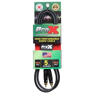 ProX XC-RCA05 5' RCA-M to RCA-M High Performance Audio Cable