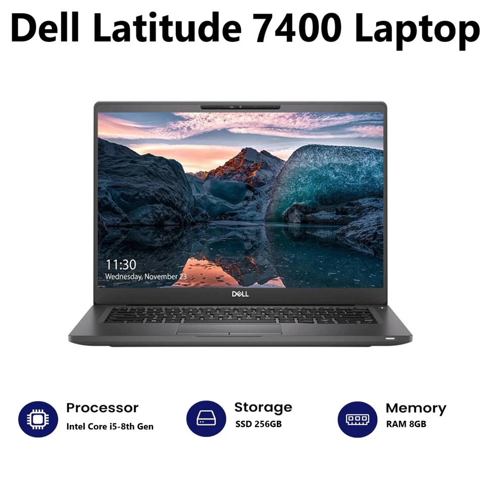 Dell Latitude 7400 · i5-8265U · 8GB · 256GB, photo 2 of 5