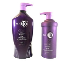 It's A 10 Silk Express Miracle Silk Shampoo 33.8 oz Conditioner 17.5 oz Duo