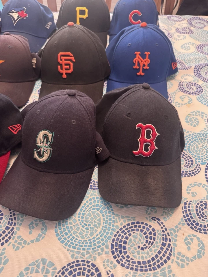 Lot Of 12 New Era/58Fifty/ Fitted Cap Baseball Teams hat size medium/large used - Image 4 of 4