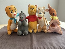 Vintage 1966 Winnie The Pooh Gund/Sears 6" Plush Set of 5
