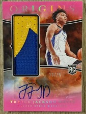  2023-24 Panini Origins Pink Trayce Jackson-Davis RC Rookie Patch Auto /25