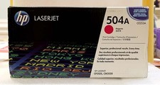 NEW OEM HP CE253A 504A Magenta Toner Cartridge CP3525 CM3530 - Factory Sealed