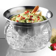 Prodyne ICED Dip-on-Ice Stainless-Steel Serving Bowl (ic6)
