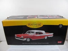 1959 Mercury Park Lane Closed Convertible Platinum SUN STAR Die Cast 1:18 in Box