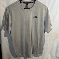 Adidas Mens Workout Essentials FeelReady T-Shirt Medium Gray Heather M