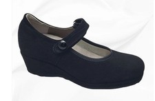 Scarpe donna èlite Tomasi camoscio acqua nero modello Isabel