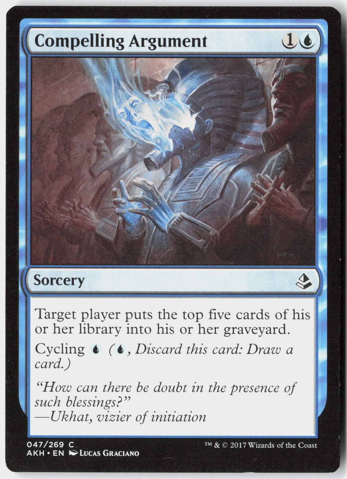 Magic - Compelling Argument Amonkhet [AKH - 47] NM Common